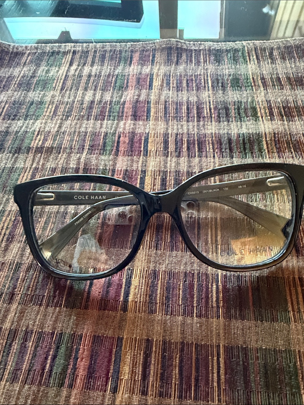 Cole Haan Women's Black Gloss Eyeglass Frames